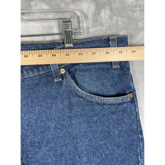 Vintage Levi's Jeans 505 Orange Tab Dark Wash Blue 42x32 Made In USA